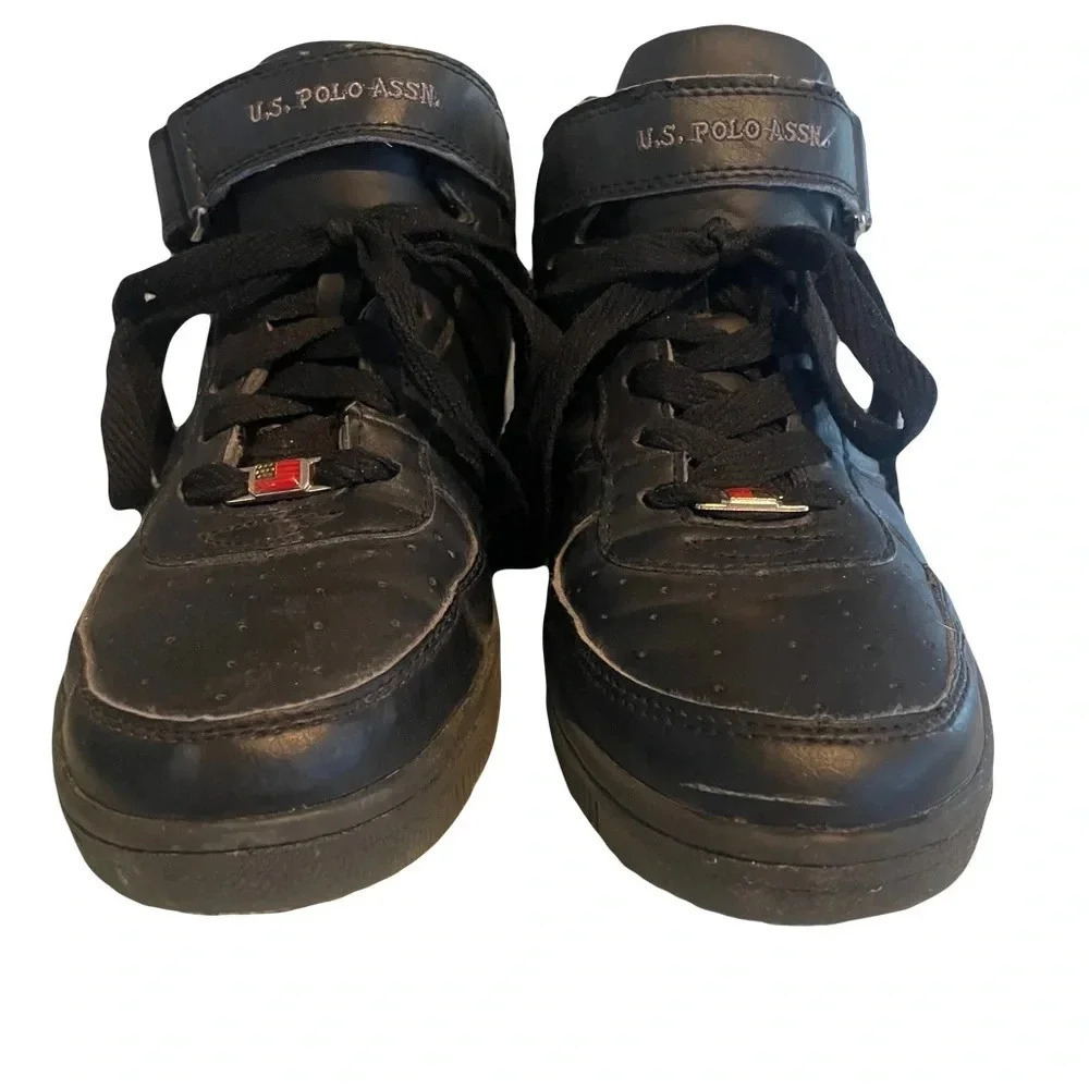 U.S. Polo Assn. men’s black hightop sneakers size 7